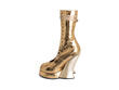 Corset Boot Gold Lace-Up Corset Boots: Profile inside