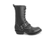 Coventry: Men’s Black Lace-up boot with strap: Profile outside