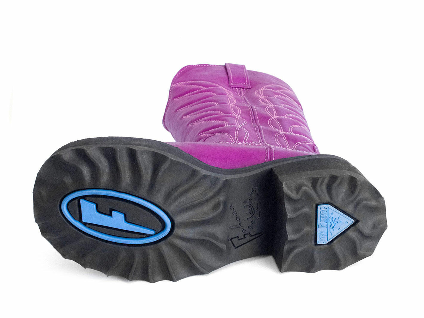 Cowboy High Purple Botte western à plateforme: Sole