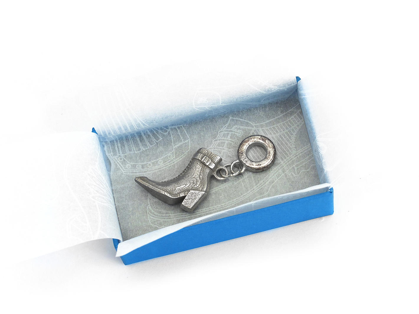 Cubist Cupcake Shoe Charm silver Stainless steel shoe pendant