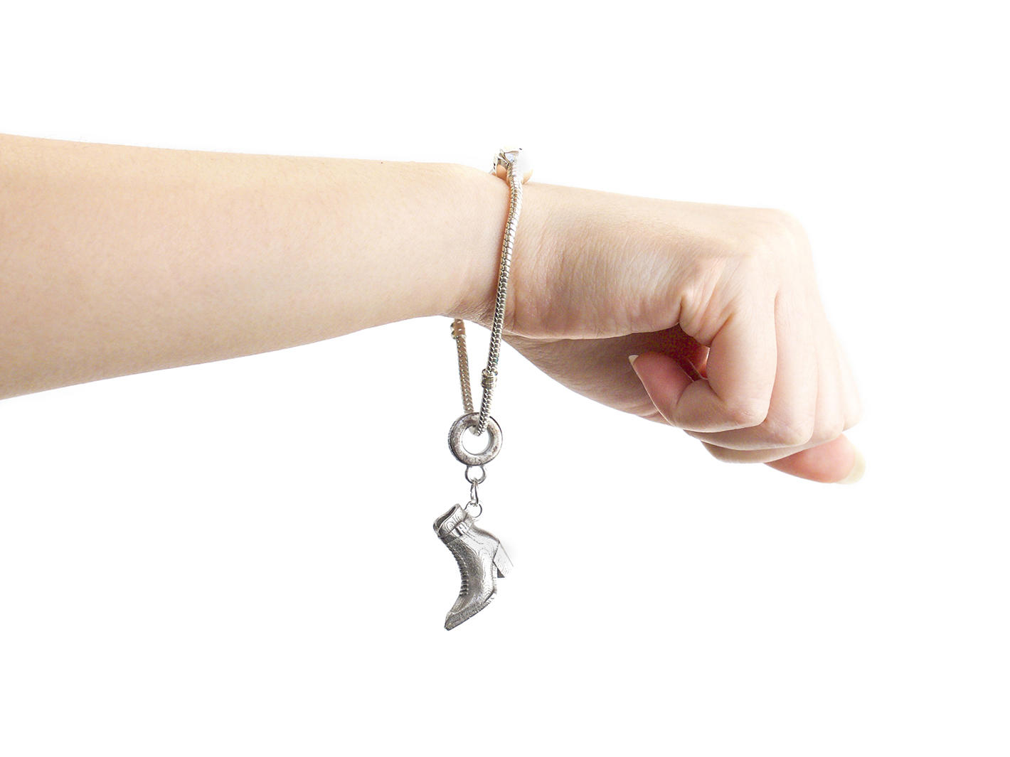 Cubist Cupcake Shoe Charm silver Stainless steel shoe pendant