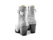 Cubist Cupcake White Croc Lace-Up Ankle Boots with a Buckle: Back