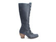 Dallas Bleu botte haute avec rivets: Profile outside