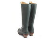 Dallas Green Tall Boot with Studded Shaft: Back