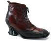 Dame Agnes Burgundy Rub-off with Black