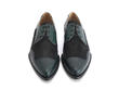 Dandolos Green Ornate Derby Shoes: Front