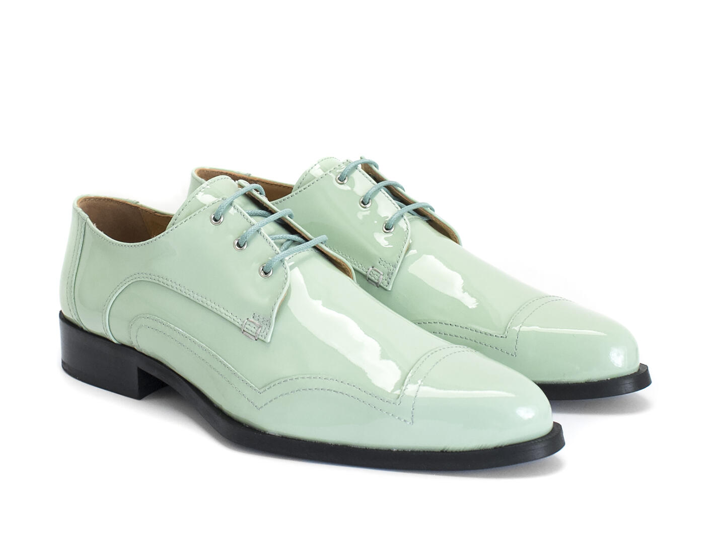 Dandolos - Mint | Ornate Derby Shoes | Fluevog Shoes