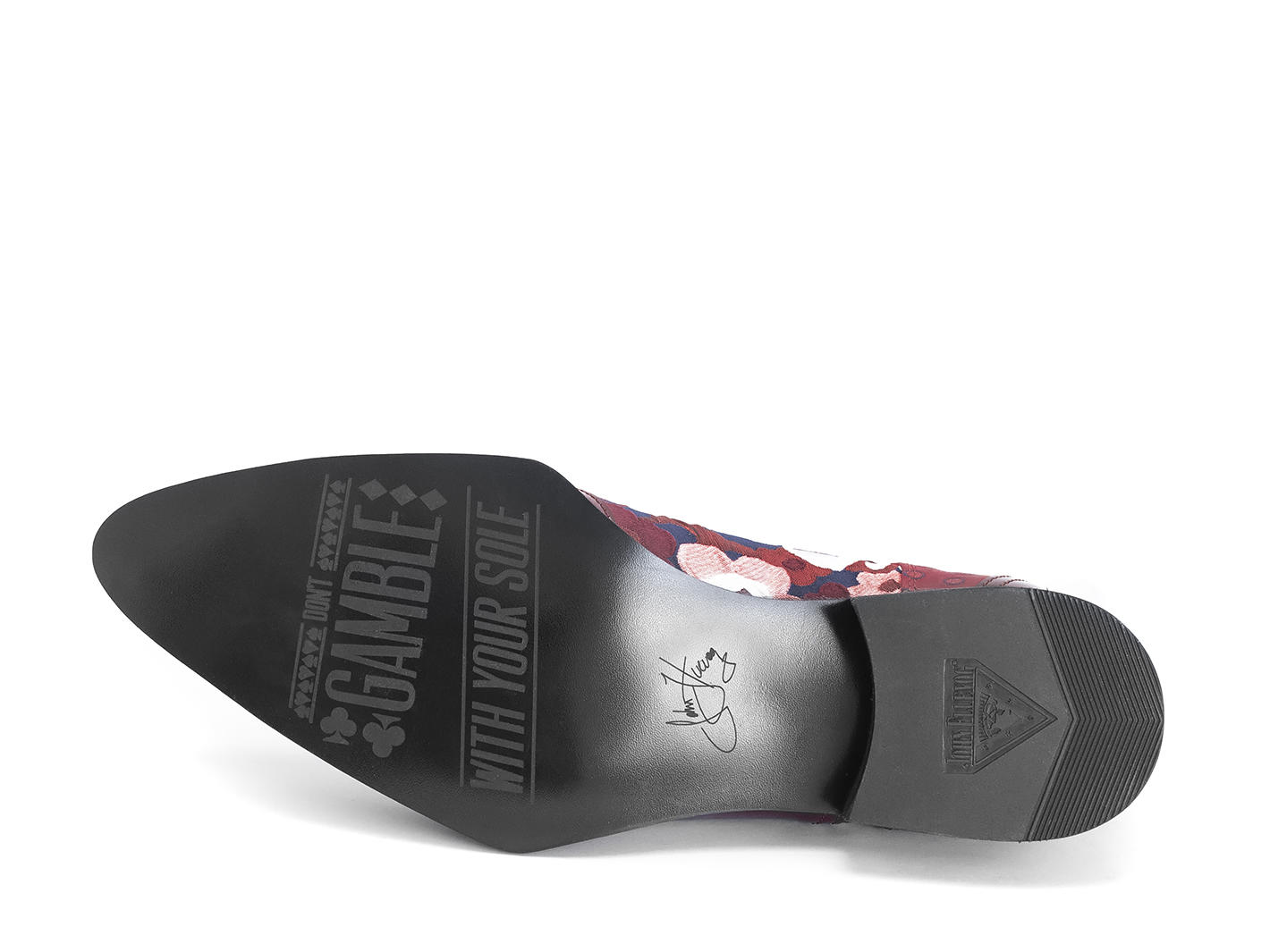 Dandolos Red/Dots Ornate Derby Shoes: Sole