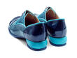 Darby Bleu/Paisley Chaussure lacée avec passepoil: Back