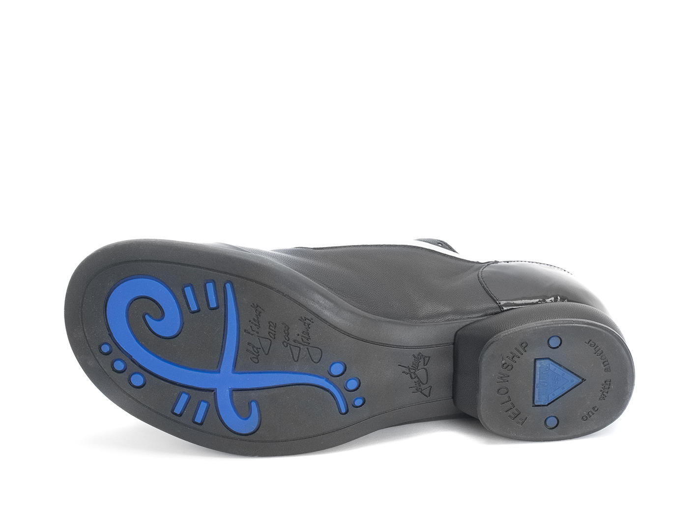 Darby Noir Chaussure lacée avec passepoil: Sole