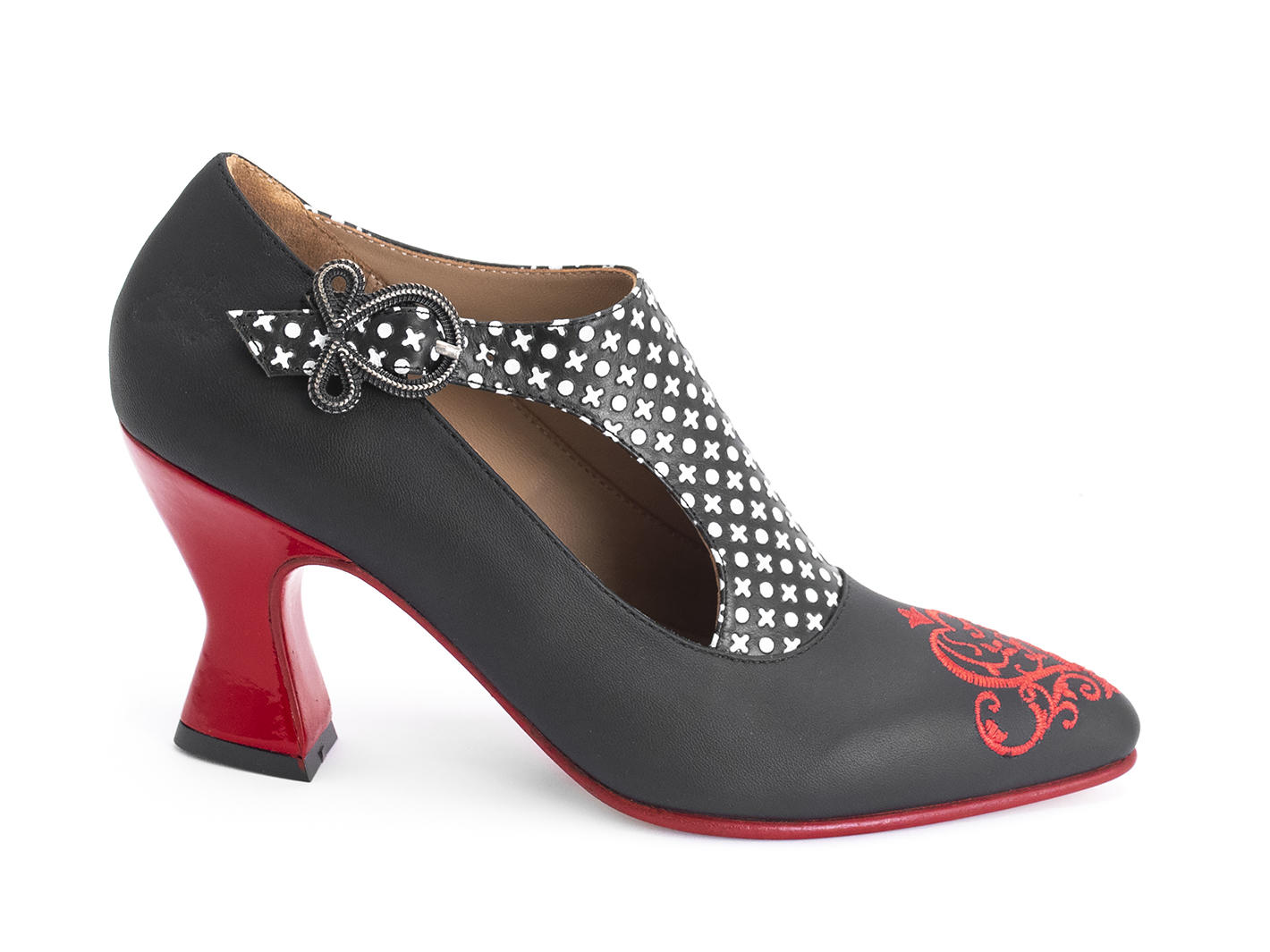 Darla IFD 2019 Buckled leather heel: Profile outside