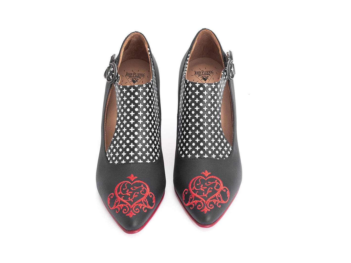 Darla IFD 2019 Talon enrobé de cuir avec boucle: Front