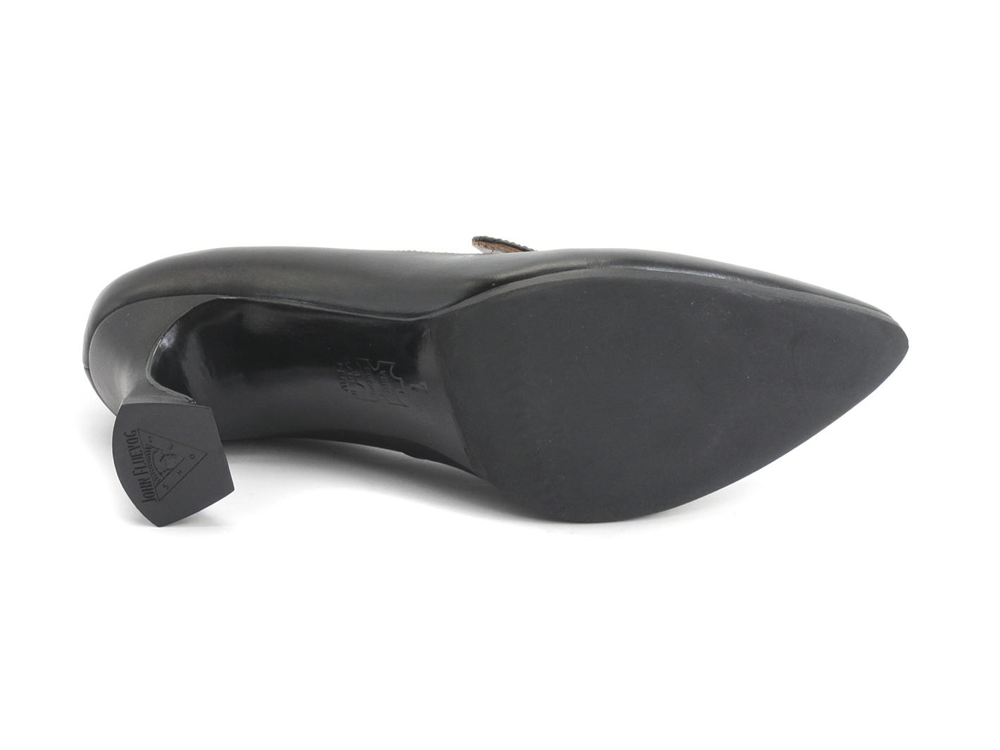 Davis Black Weave Classy Loafer Heels: Sole