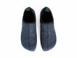 Dayan Grey Vegan Felt Slippers: Front