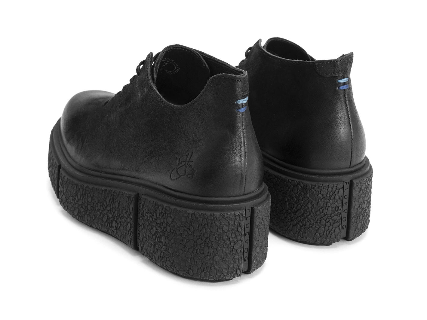 De Vico: Men's - Black | Platform lace-up shoe | Fluevog Shoes