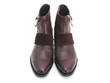 Debbie Bourgogne Short Spiral-Zip Boot: Front