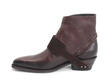 Debbie Bourgogne Short Spiral-Zip Boot: Profile inside