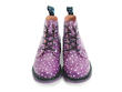 Derby Swirl (5 Eye) Purple with Dots Classic Lace-Up Derby Boot