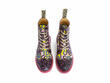 Derby Swirl (6 Eye) Pink/Yellow/Black Classic Derby Boots: Front