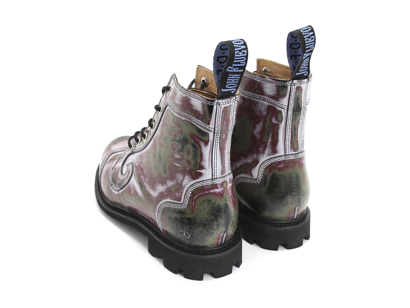 Derby Swirl (6 Oeillets) Noir acide Classic Derby Boots