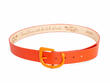 Devil Tail Orange Custom leather belt