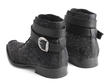 Donita Glitter Bumped-toe ankle boot: Back