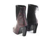 Dorritie Red/Black Spiral zip ankle boot: Back