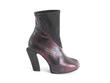 Dorritie Red/Black Spiral zip ankle boot: Profile outside