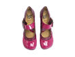 Dr. Henry Pink/Burgundy Mary Janes with Stitching: Sole