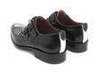 Duckie Black Pointed dress shoe with cutouts: Back