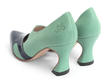 Earhart Aqua Asymmetrical D'orsay pump: Back