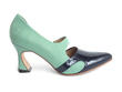 Earhart Aqua Asymmetrical D'orsay pump: Profile outside