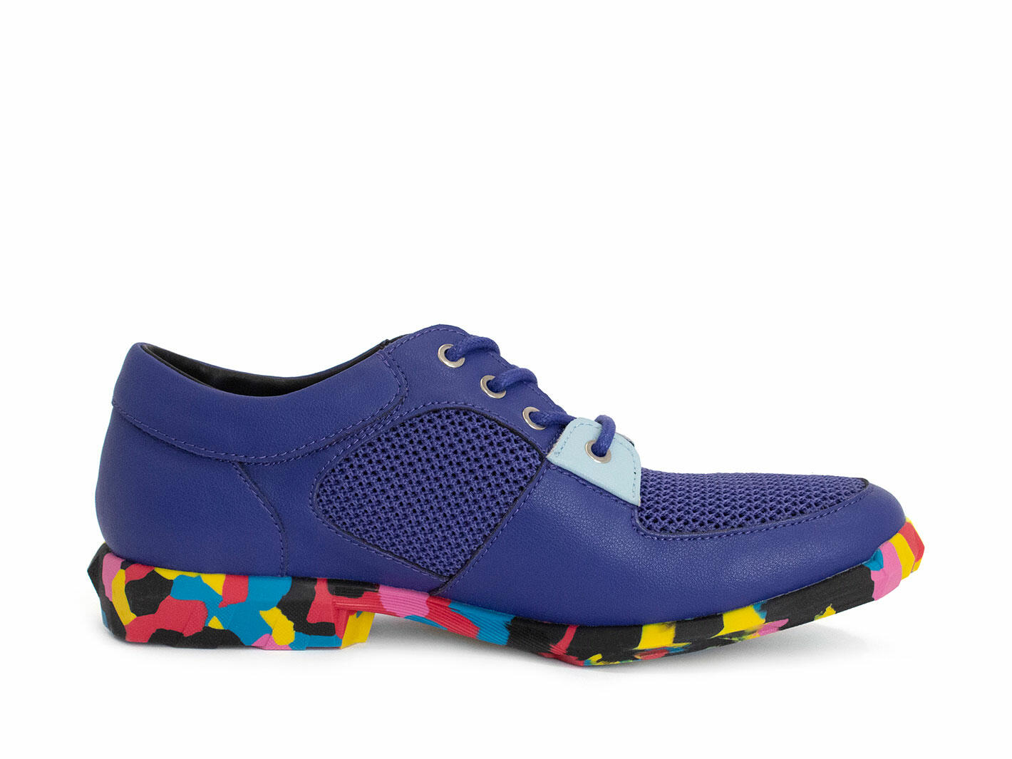 Eclipse Blue Vegan Sneakers: Profile inside