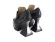 Elektra Black Platform t-strap heel: Back