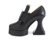 Elektra Black Platform t-strap heel: Profile inside