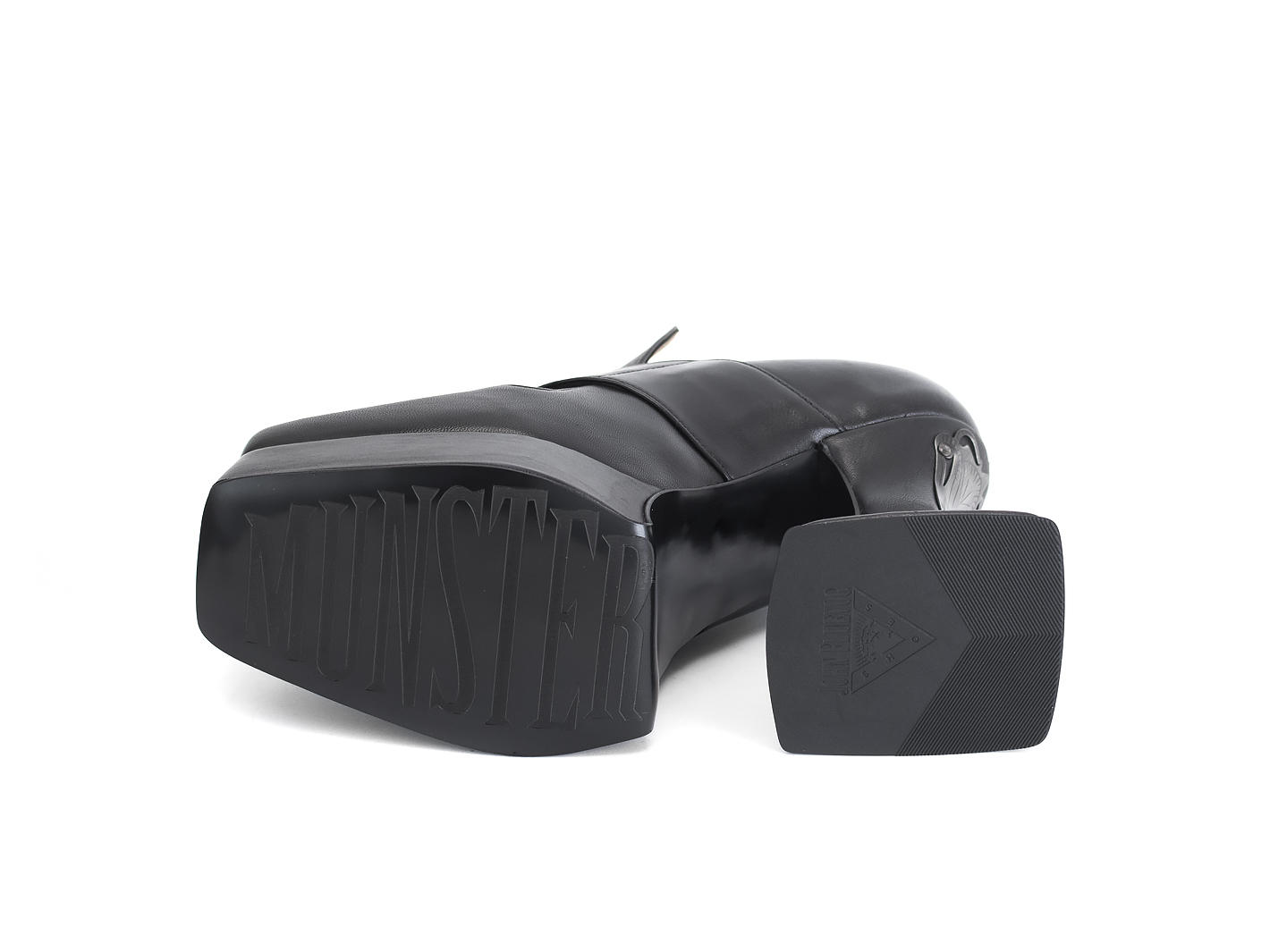 Elektra Black Platform t-strap heel: Sole