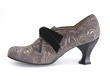 Elisabetta Noir & doré Scallop Edged Heel: Profile inside
