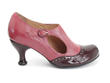 Ella Baker Rouge Talon brogue avec découpe: Profile outside