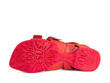 Elsie Red Strappy Buckled Sandals: Sole