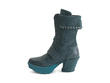 Empress Peacock Platform boot with fringe: Profile inside