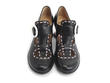Enthusiast Black & Pink Vintage style t-strap heel: Front