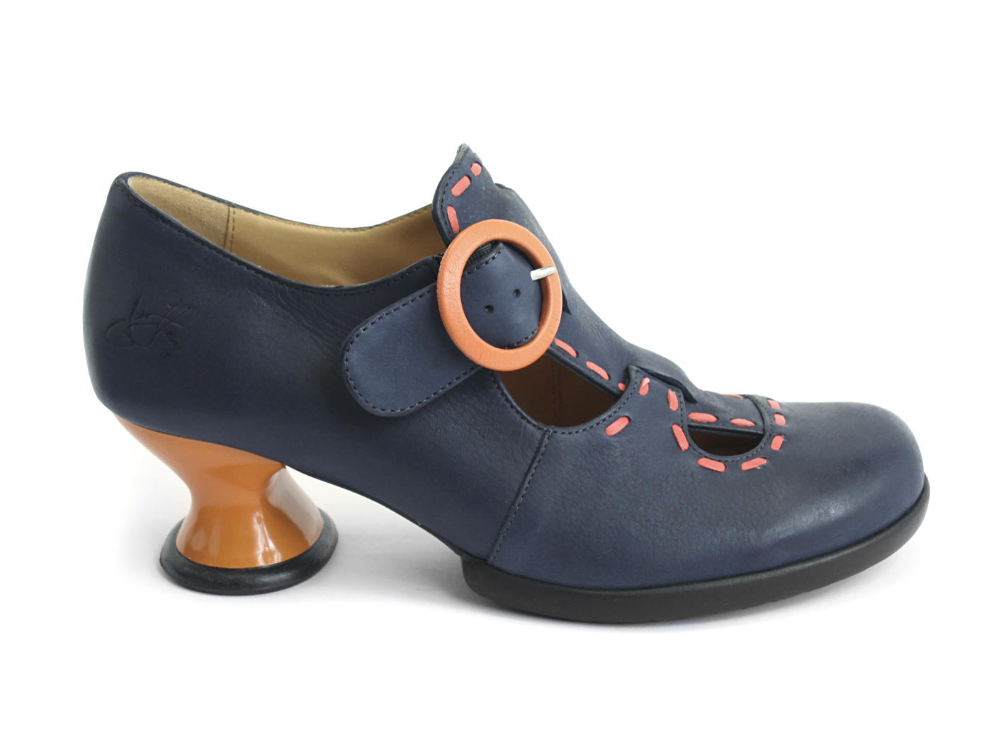 Enthusiast Marine & orange Talon salomé vintage: Profile outside