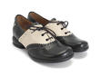 Erika Black & Ivory Brogued oxford shoe: Quarter view