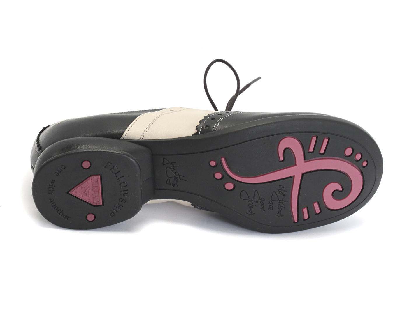 Erika Black & Ivory Brogued oxford shoe: Sole