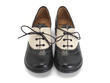 Erika Noir & Beige Brogued oxford shoe: Front