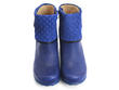 Esperanza Blue Faux foldover ankle boot: Front