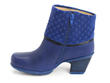 Esperanza Blue Faux foldover ankle boot: Profile inside