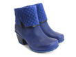 Esperanza Blue Faux foldover ankle boot: Quarter view