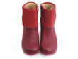 Esperanza Red & Pink Faux foldover ankle boot: Front