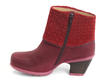 Esperanza Red & Pink Faux foldover ankle boot: Profile inside